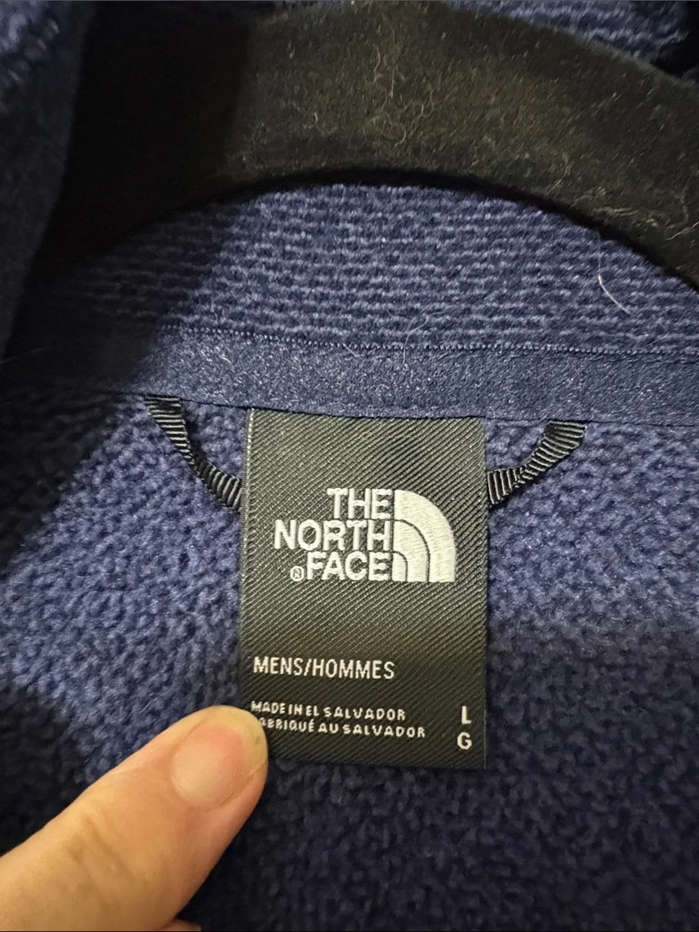 The North Face Men’s Navy Full Zip Fleece Jacket Size Large